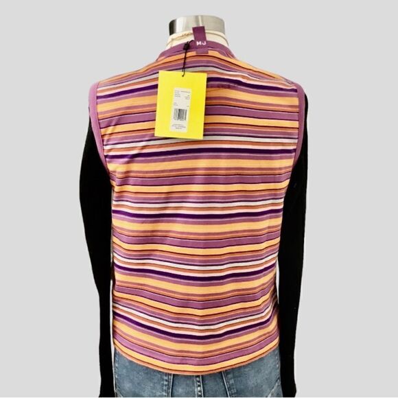 MARC JACOBS HORIZONTAL STRIPES LOGO TANK SIZE LARGE - Picture 6 of 8